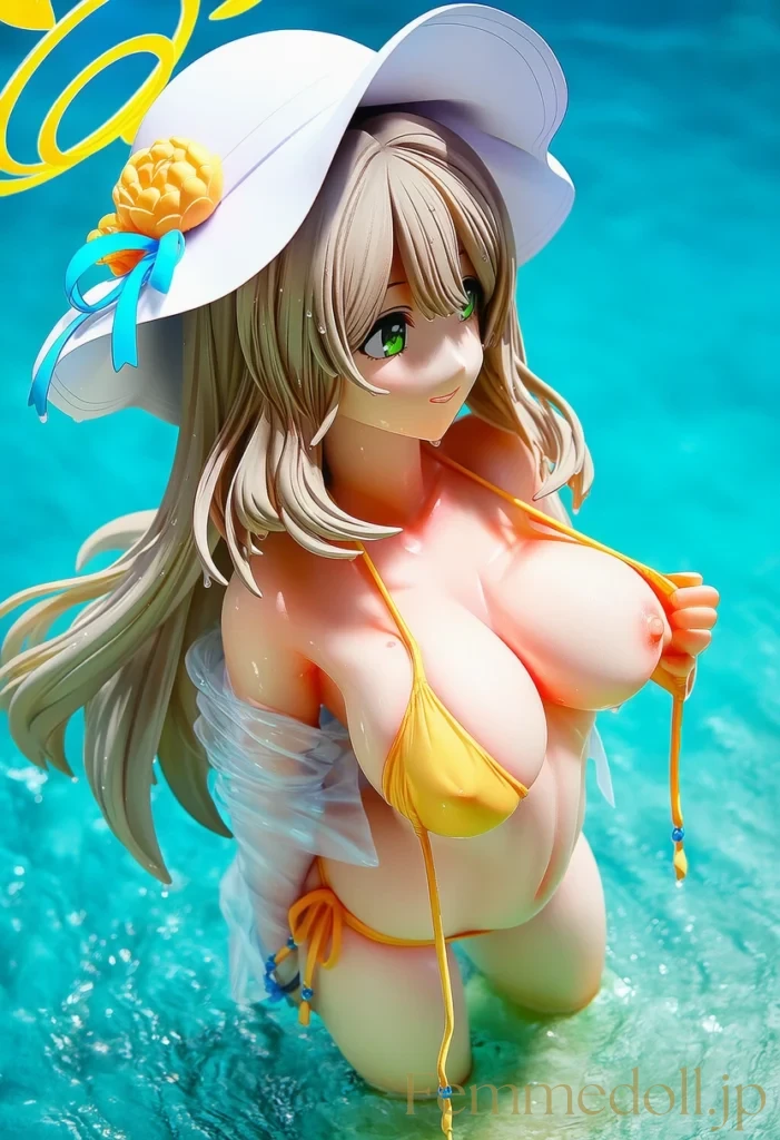 ノノミの豊満すぎるボディが引き立つ水着姿がたまらない！【ブルアカエロ画像】
