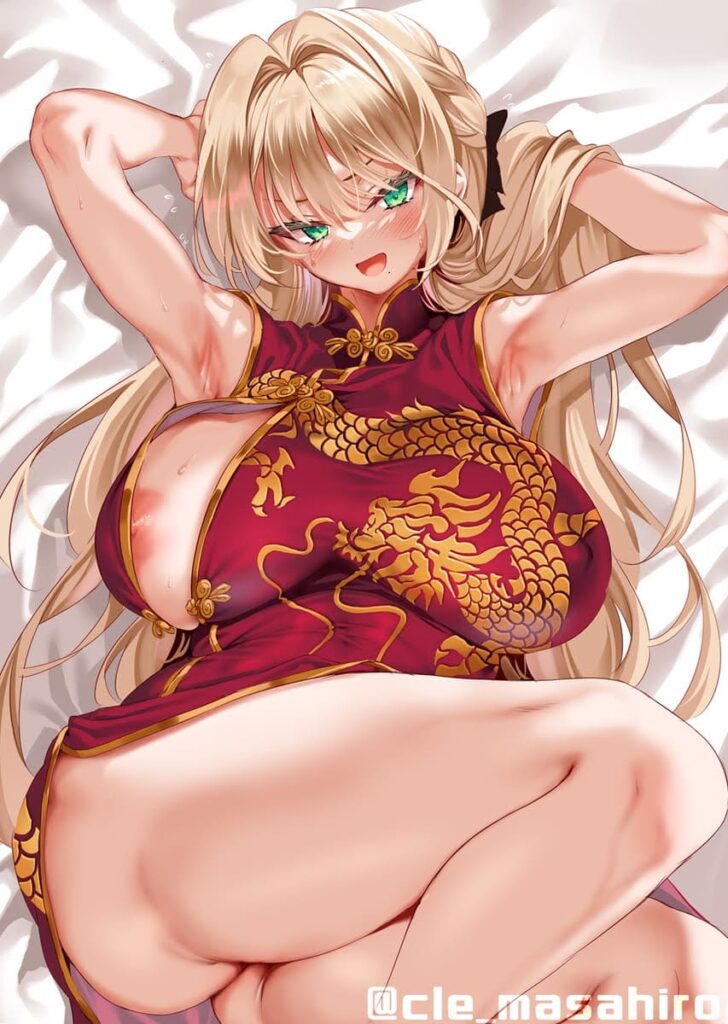 【チャイナ服】チラ見えしまくりなドスケベチャイナガールの二次エロ画像 その8