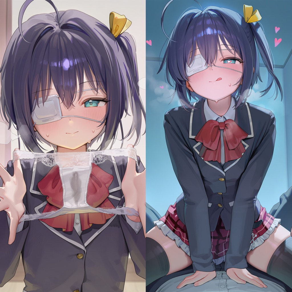 【画像】小鳥遊六花に脱ぎたておぱんつ見せてもらう♥