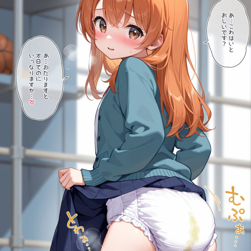 「お外でおもらしするとドキドキするね♥︎」『おむつ女子』が大流行中の世界線でくり広げられる衝撃的な『おむつプレイ』の数々…！ ふんわり膨らんだ『おむつ』に夢中になってしまえっ!!［35枚］