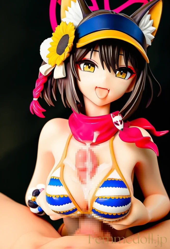 「主殿の…熱いの、忍法で受け止めます♡」イズナが水着でご奉仕してくれるイラスト♪