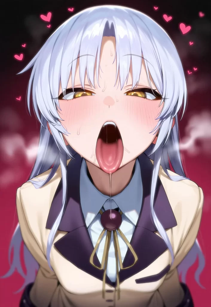 【AngelBeats!】天使（立華かなで）にザーメンいっぱいプレゼントするエロ画像