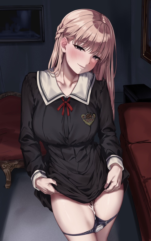 【エロ画像】脱ぎかけ途中でドキッｗパンツゆる脱ぎ女子まとめ