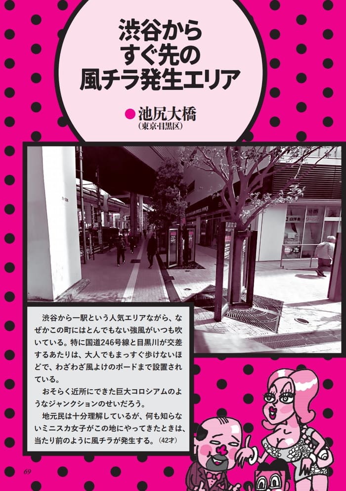 渋谷からすぐ先の風チラパンチラ発生エリア池尻大橋