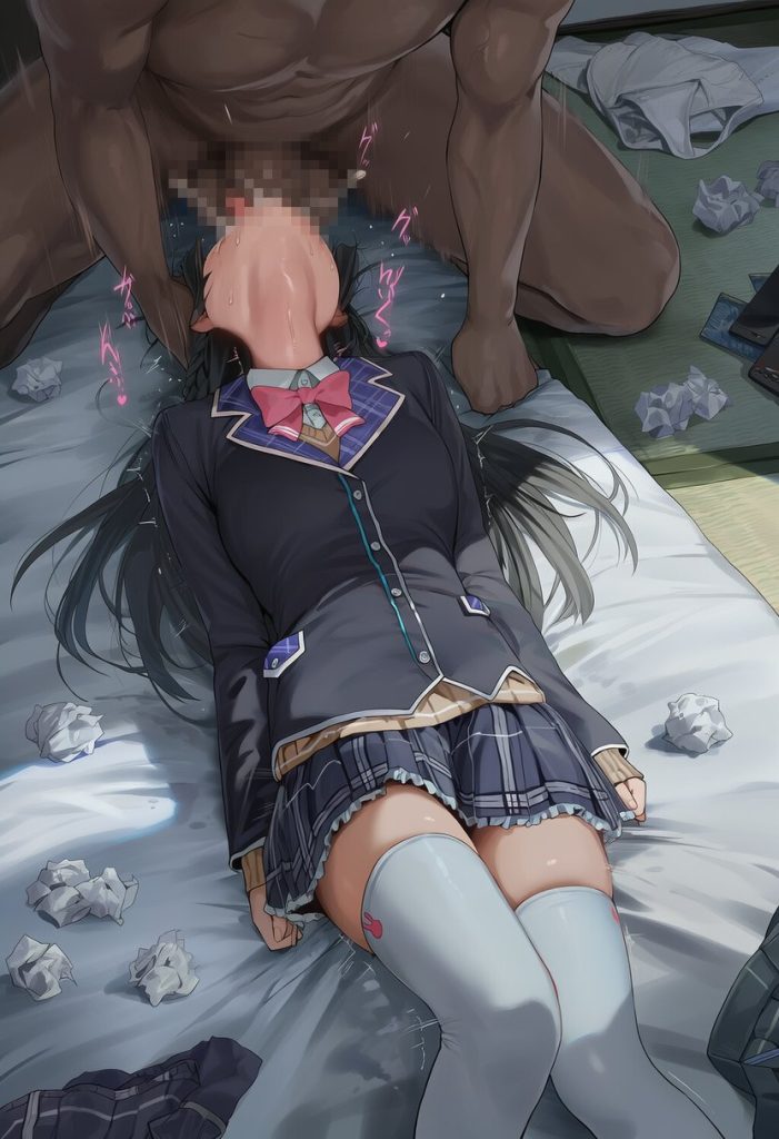 【画像】汚部屋で喉奥イラマチオされてるにじさんじライバー