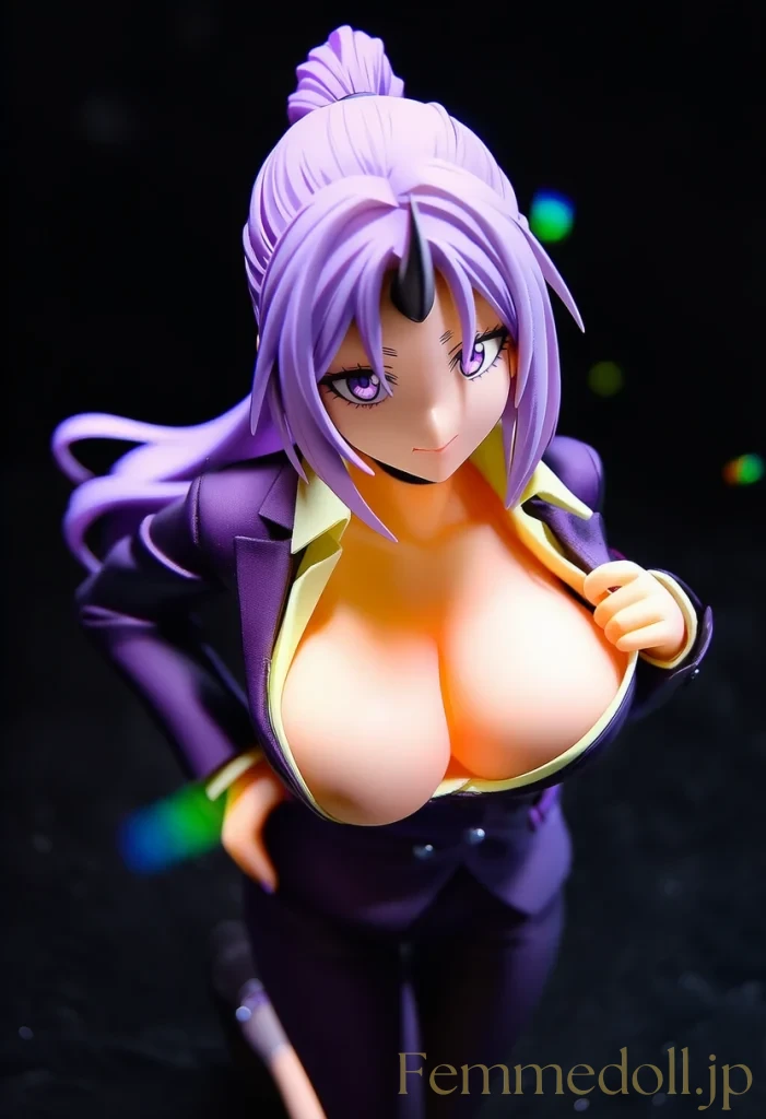 【転スラ】シオンがスーツで腰捻り、谷間見せ誘惑、欲情高まる【フィギュア風CG24枚】