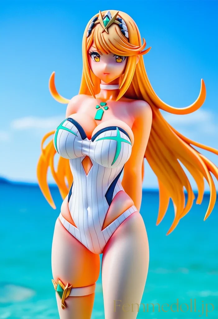 【ゼノブレ】ヒカリ：雲海の波濤に揺らぐ黄金の誘惑【AI生成イラスト30枚】