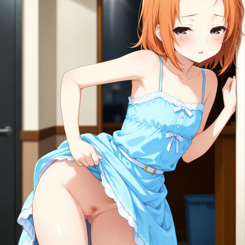 スカートの裾から覗く肌色のワレメちゃんにボクらの股間はボッキンキンだぜ!!　ノーパンでスカートをたくし上げちゃう破廉恥美少女たちの衝撃まんチラ画像!!［30枚］