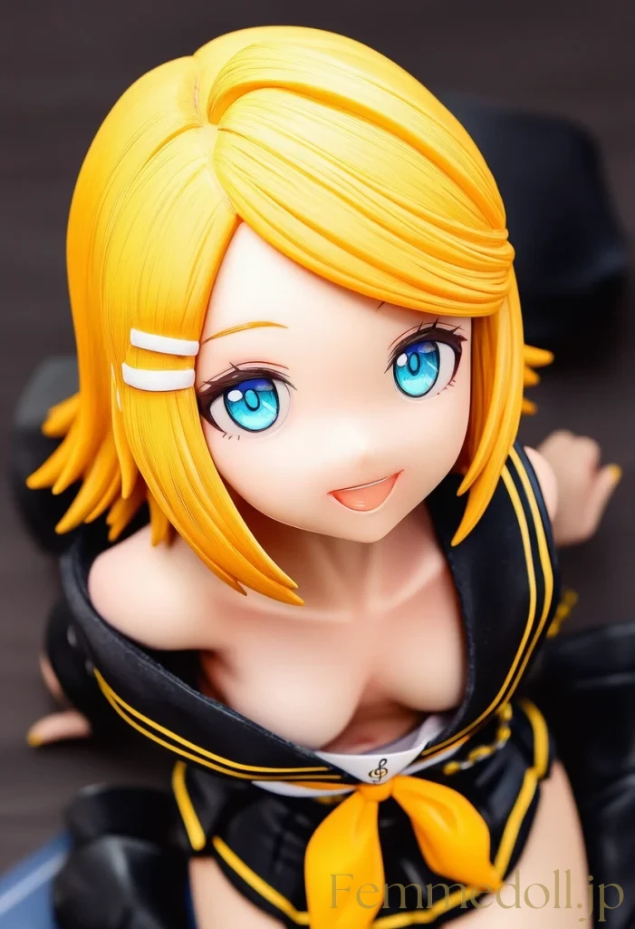 【鏡音リン】セーラー服の胸チラが微かに揺れ誘惑の微笑み【フィギュア風エロ30枚】