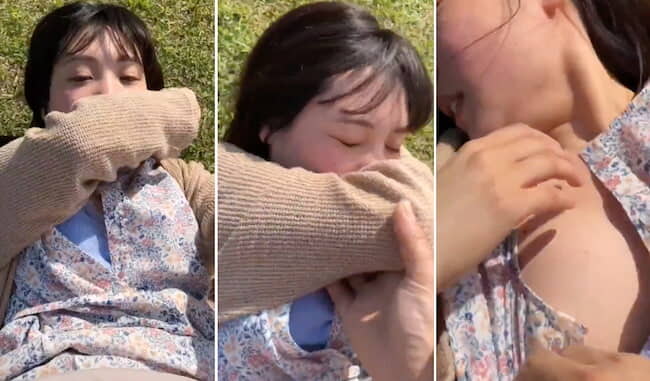 嫌がる女の子に公園で無理やりチ●コ挿入する動画、エロすぎると海外で話題に