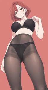 【画像】「黒パンスト」とかいう穿くと生脚よりエロくなるアイテム
